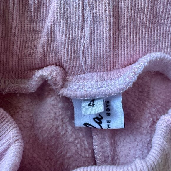 LOLA AND THE BOYS Tie Dye Sweat Pants Girls 4 4T Candy Heart Track Pants Sweats - Picture 5 of 5